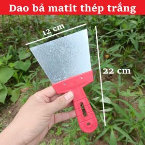Dao Bả Thép Trắng Cầm Tay Lưỡi Thép 12cm Cán Nhựa Chắc Chắn Dụng Cụ Hỗ Trợ Sửa Chữa Gia Dụng