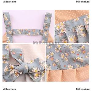 [COD] Millennium Cotton Canvas Floral For WomenS Kitchen Oilproof Apron With Pockets And Adjustable Waist Belt Waterproof Sleeveless Bib Apron