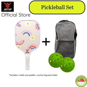 🎯🔥 [Limited Edition] Pickleball Rainbow Paddle Set – 1 Paddle 2 Balls + Carrier Bag