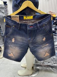 MC WISCER Celana Jeans Pendek Pria Sobek Diatas Lutut Terbaru Model Skinny Bahan Denim Ripped Tidak Melar Viral
