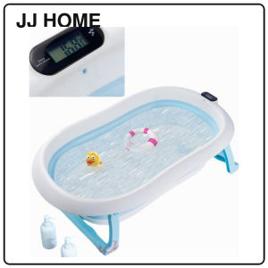 【JJ HOME】Foldable Baby Bath Tub with Thermometer