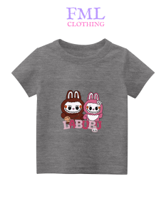 Kaos Anak-Anak Gambar Labubu 07 Viral (usia 2-10 Tahun) Katun PE