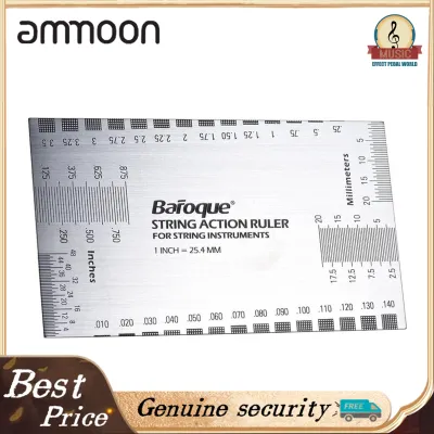 String Action Ruler Gauge Tool in/mm for Guitar Bass Mandolin Banjo