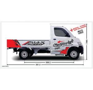 047 skotlet Stiker cutting sticker mobil pick up Suzuki APV daihatsu grandmax new carry