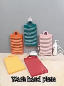 Mini Washboard Clothes Scrub Board Laundry With Handle Personal Washing Underwear Papan Cuci Basuh Gosok Baju