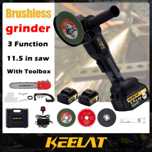 Keelat only for 20V Angle Grinder 10000 r/min Brushless Rechargeable Cordless 3.0Ah Lithium Battery Polishing Cutting Machine