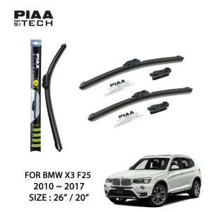 BMW X3 F25 PIAA Si-Tech Silicone Wiper (26" / 20")