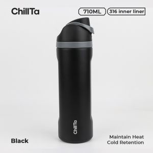 ChillTa Tumbler Hot and Cold Water Bottle Vacuum Insulated Stainless Steel Coffee Mug 24/32oz Flask