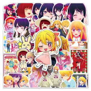 50pcs Oshi No Ko Anime Japan Graffiti Stickers Decal for Stationery Laptop Suitcase Skateboard Phone Bicycle Kid Toy Sticker