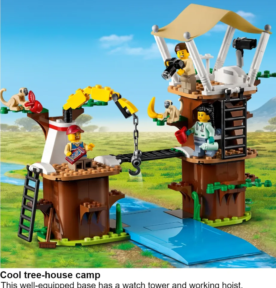 100% ORIGINAL】LEGO® City 60307 Wildlife Rescue Camp (503 Pieces