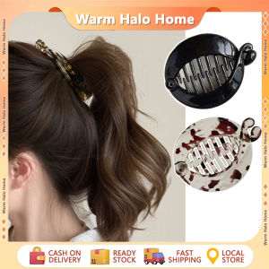 Elegant Banana Clips High Ponytail Round Banana Grips Hair Clips Womens Vertical Small Hair Volume Hair Clips
