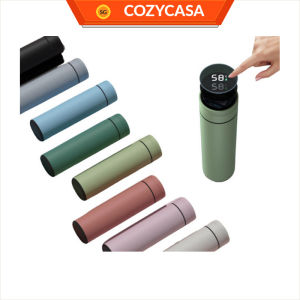 【COZYCASA】Smart LED Temperature Display Macaron Thermal Bottle with Insulated 316 Stainless Steel Liner