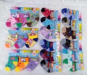 tersedia 12/6/3 pasang kaos kaki bayi lipat/ kaos kaki bayi 0 bulan-12 bulan/ kaos kaki bayi anti slip