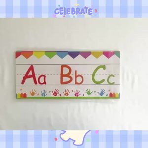 12 Trương 26 Ký tự chữ và số ABC Trang trí tường lớp học tiếng Anh thẻ học tập và giáo cụ cho trẻ em