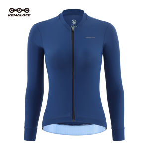 KEMALOCE Cycling Jersey Female Long Sleeve Autumn&Spring Pink&Purple&Blue Reflective Breathable High End Bicycle Bike Jersey