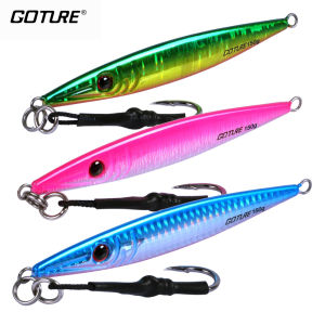 Goture 1Pcs 80g 100g 150g 200g Jig Metal Spoon Lure Fishing Baits Vertical Jigging Lure Wobblers Sea Fishing Lure Artificial Bait