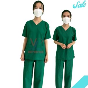 Bộ Scrubs Bác Sĩ Nữ Cao Cấp Nhiều Màu - Đồng Phục Spa Y Tế Quần Áo Phòng Mổ Cổ Tim Đẹp