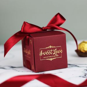 Wedding Party Birthday Favour Goodies Gift Sweet Souvenir Doorgift Candies Square Shape Candy Box Kotak Gula-Gula Kahwin