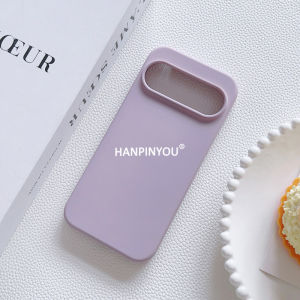 Original Liquid Silicone Case For Google Pixel 10 9 8 Pro XL 9a 8a Shockproof Flannel Lining Straight Edge Soft Camera Protector Back Cover Shell