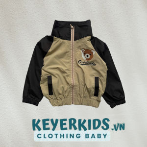 Áo khoác dù 2 lớp Keyer Kid cho bé trai bé gái (size 10-25 kg) hình in dễ thương cho bé AK04