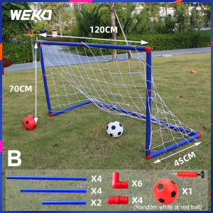 WEKO Childrens Soccer goal frame Portable installation Soccer sports Indoor and outdoor entertainment Free pump and Soccer 62cm/120cm large size