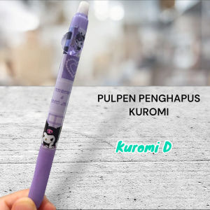 PULPEN PENGHAPUS KUROMI 2884 TINTA BIRU 0.5MM | PEN TINTA BIRU | PEN PENGHAPUS | HELLOKITTY | POCACCO | CINAMORROL | KUROMO | MELODY | KUROMI ALAT TULIS SEKOLAH PENA PENGHAPUS | MSS