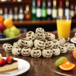 [COD] Cozyroom 20pcs Halloween Mini Pumpkins DecorationResin Spooky Halloween PumpkinsHorrible Decoration Halloween Pumpkins