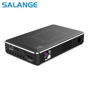 【4K Full HD】 Salange P10 DLP Projector 4K Full HD 1080P Android WiFi Mini Projecter Support DLNA 1080P 350 ANSI USB Proyector for Mac Windows For iPhone