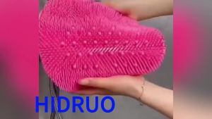 Solespa Hands-Free Silicone Foot Scrubber Mat Shower Foot and Back Scrubber Massage Pad Shower Wall Mounted Back Scrubber Massage Pad with Non-Slip Suction Cups for Men/Women (2 B)