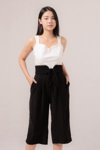 RIMINI - Bawahan Remaja Kulot Casual Katun Belted XS-XL - Kyrine Pants 522271