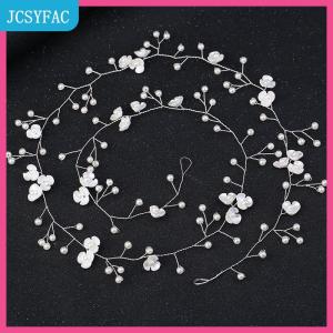 JCSYFAC Pha Lê headbands cưới phụ kiện tóc handmade Hoa Ngọc Trai Rhinestone tóc trang trí cho cô dâu cô gái