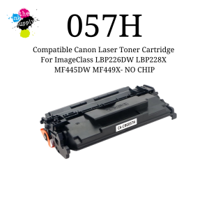 057H Compatible Canon Laser Toner Cartridge for ImageClass LBP226DW LBP228X MF445DW MF449X- NO CHIP [theinksupply]