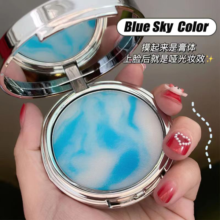 CandyBella Blue Sky Cloud Makeup Cream Compact Powder Oil Control