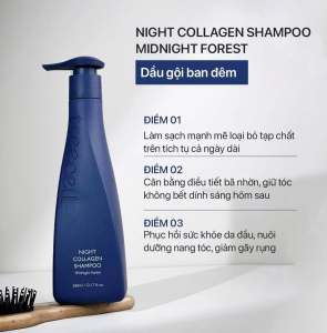 Dầu Gội Giảm Rụng Tóc Tăng Độ Đàn Hồi Thư Giãn Da Đầu Treecell Night/ Day Collagen Shampoo chai 360ml