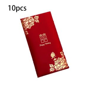 10pcs Amplop Merah Wedding Chinese Kertas Angpao Wedding Shuang Xi