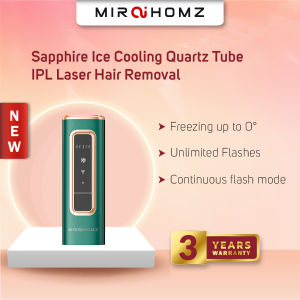 MiraiHomz【Ice Cooling】Sapphire Ice Cooling Quartz Tube IPL Laser Hair Removal Machine Device Permanent Unlimited Flashes