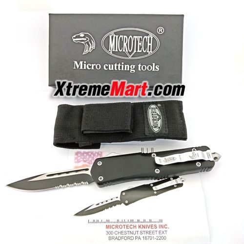 มีดสปริงตรง ขนาดใหญ่ คมเดียวกึ่งหยัก Microtech Combat Troodon 00556 D/E ...