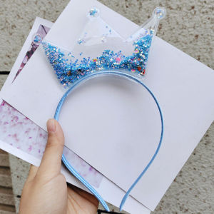 Indo - Bando Mahkota / Bando Anak Bentuk Telinga Kucing / Bando Telinga Kucing Dan Mahkota / Aksesoris Rambut Anak Gaya Korea