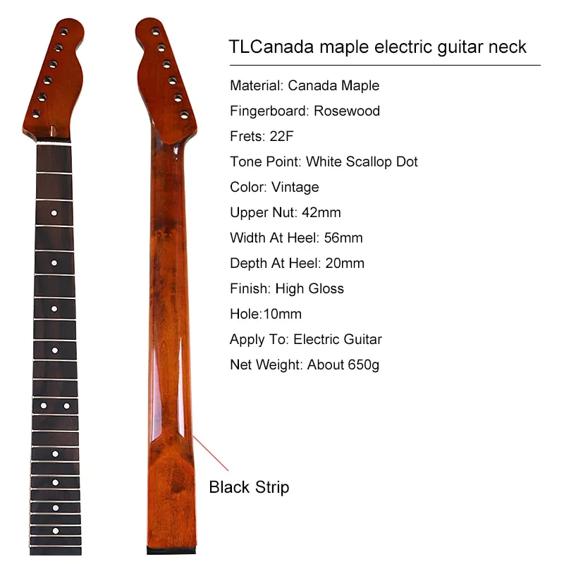 TL Electric Guitar Neck 6 St Tele Neck Maple Guitar Neck 22 Frets Varnish  Good Handicraft TL Guitar Neck For Electric Guitar | Lazada PH