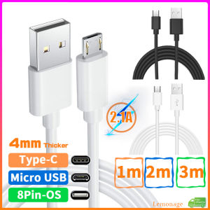 USB 3M ยาว1ม. 2ม. สายชาร์จเร็ว USB สายชาร์จ USB iPhone ไมโคร USB พร้อมส่ง - ชุดส่วนดิจิตอล สำหรับสายชาร์จ USB และ iPhone ไมโคร