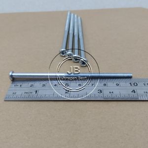 10 BUAH BAUT JP M5X100 PANJANG 10CM 10 CM OBENG PLUS M5 X 100 BAUD 8 5X100 5 X 100 MM 100MM PAN HEAD PUTIH GALVANIZ GALVANIS GALPANIS PITCH DRAT 0.8