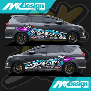 STIKER PRINTING STIKER DECAL INOVA REBORN FORTUNER PAJERO BISA REQUEST