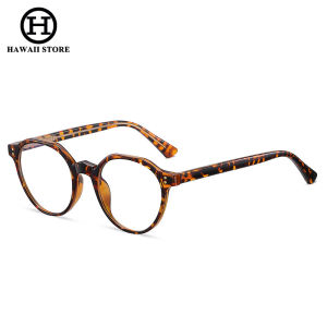HAWAII Fashion Round anti blue ligh glasses for Men Women Optical Frame Acetate + Metal Frame Replaceble Lens