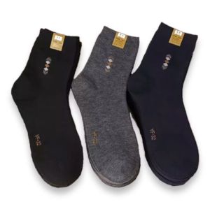 Paket 3 Dan 6 Pasang Kaos Kaki Kerja Kantor Pria Dewasa Pendek Motif Kasual Bahan Katun Lembut