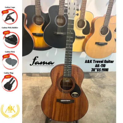 [FAMA]A&K Acoustic Guitar AK-110 36inch Travel Guitar