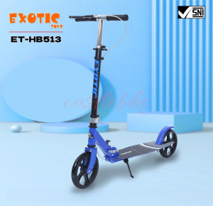 Exotic HB513 Skuter Besi Anak Rem Tangan Roda Besar 200MM Up 100 Kg