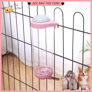 [Siêu tiện lợi] Bình nước tự động gắn chuồng cho thú cưng 500ml (Bình nước gắn chuồng cho chó mèo)