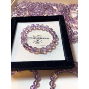[Spiritual Crystal] Natural Amethyst Bracelet | Luck Energy and Love Protection - A Romantic Gift! 能量守护，守护爱情/浪漫优雅的礼物