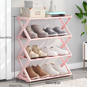 giá để giày chống thấm nước tính ổn định cấu trúc tủ giày giày da ánh sáng vải vách ngăn có thể lắp ráp