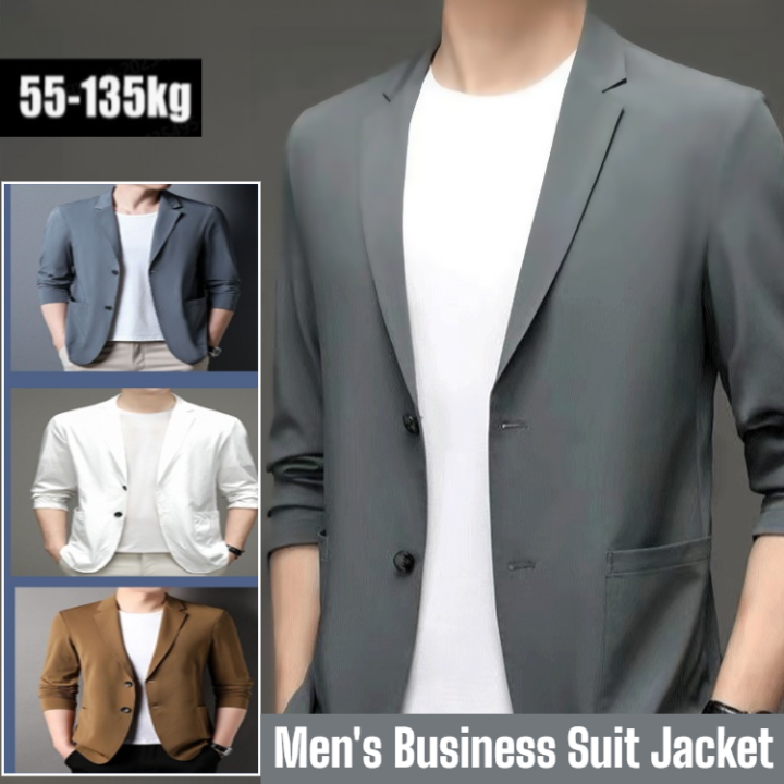 Men's%20Suit%20Jacket%20Korean-Style%20Male%20Blazers%20Spring%20Autumn%20Coat%20Lightweight%20Casual%20No%20Ironing%20-%20Image%202